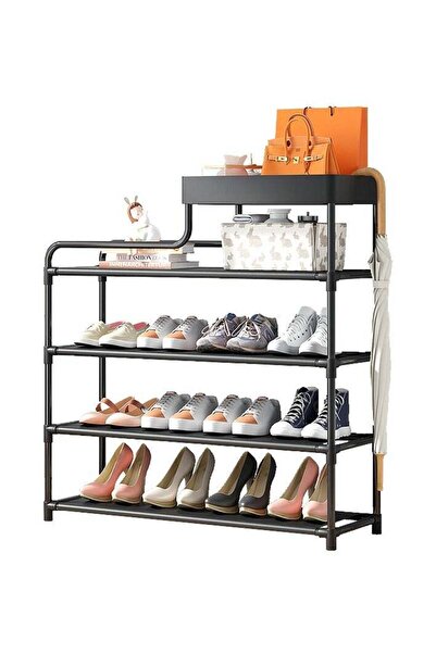 Arabest Shoe Rack, 4 Tier Shoe Rack Organizer,Stackable & Durable Shoe Shelf ...