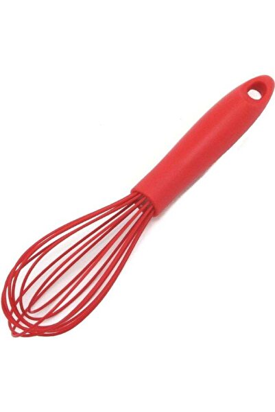 Chef Craft Premium Dishwasher Safe Silicone Wire Cooking Whisk Red 10.5inch