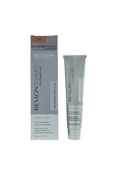 Revlon Revlonissimo Colorsmetique, Vopsea de păr permanentă, 7.41 Blond Alune...