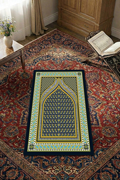 THEMODERNHANE Non-Slip Base Thai Feather Soft Prayer Mat 75X120 cm Stain-Resi...