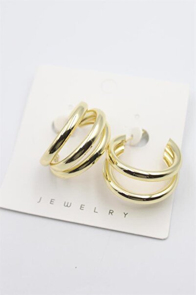 MENESSA Three-hoop earrings - gold