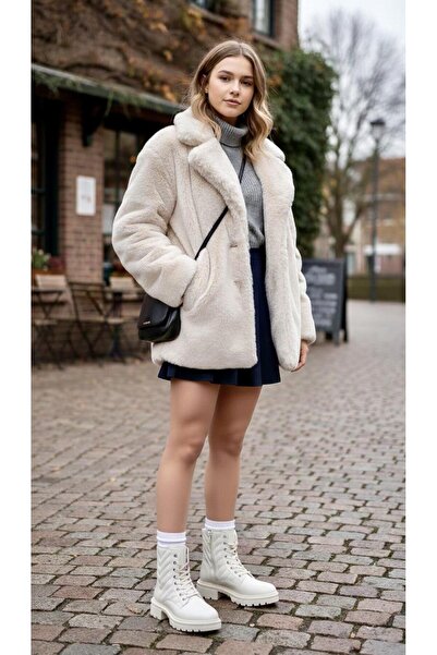 Sinem Çeyiz 1212 Zippered Lace-Up Boots