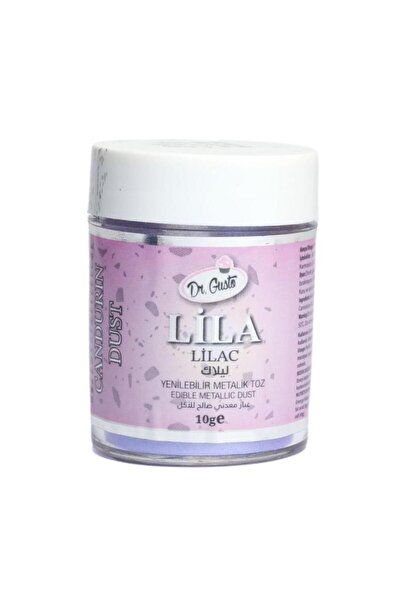 Dr. Gusto Yenilebilir Metalik Toz Boya Lila 10 Gr