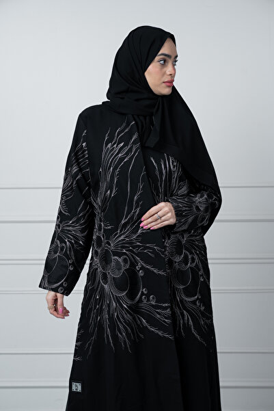 LAVİNİA Lavinia women's abaya, Internet Blazer fabric, satin lining