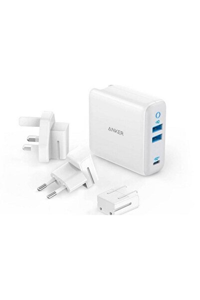 Anker PowerPort III 3-Port 65W Charger - White