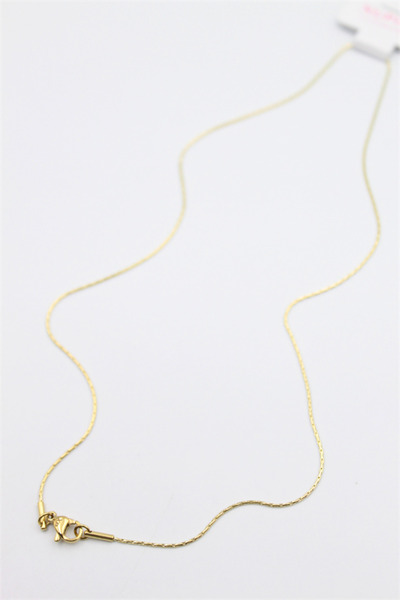 teknoparkx سلسلة قلادة شوبينج - 45 سم - ذهبي
