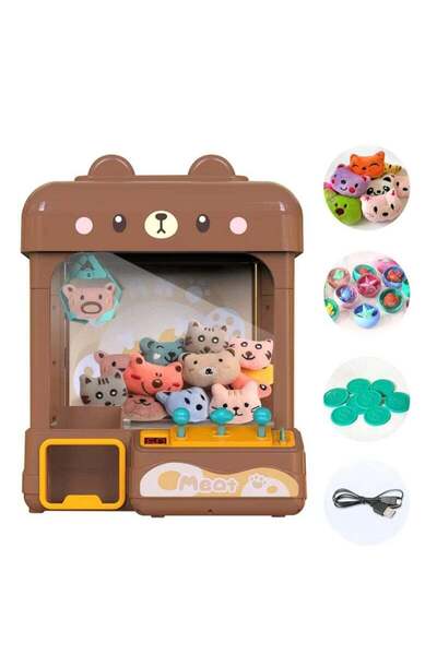 Arabest آلة رافعة صغيرة، صوت وإضاءة قابلة للتعديل، وضعان للطاقة، لعبة توزيع أ...