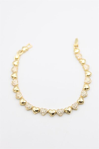 MENESSA سوار VIP بحجر القلب - ذهبي