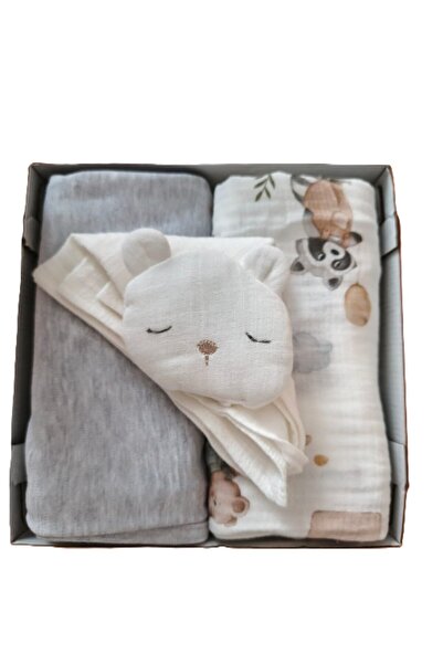 Caramell My Baby Kumsal 80X90 cm 1 Piece Combed Cotton 1 Piece Muslin Blanket...