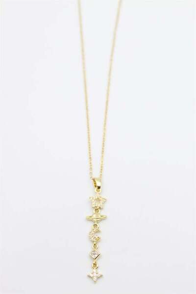 MENESSA قلادة نجمة الكوكب - ذهبية