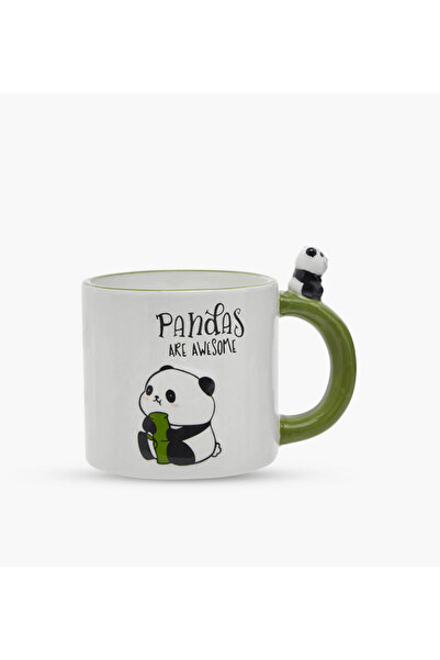Lifestyle 3D Panda Accent Ceramic Mug - 390 ml