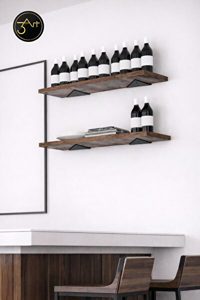 3art Metal حامل رف ديكوري - قاعدة رف جدارية، حامل رف عصري ومتين