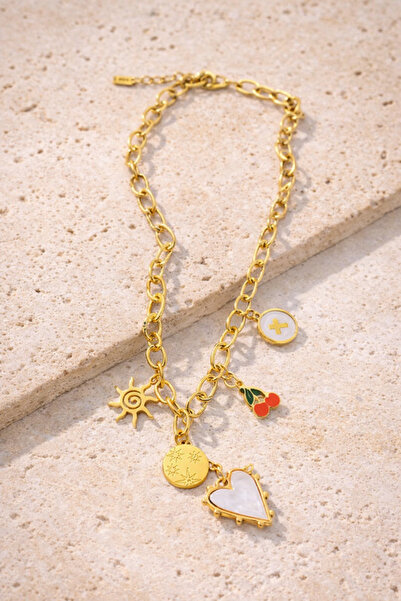 Adanova Concept Kalp Zincir Kolye (Çelik)