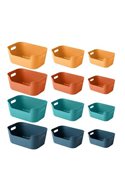 Arabest 12 Plastic Storage Bins and Baskets,Small Containers in a Variety of ...