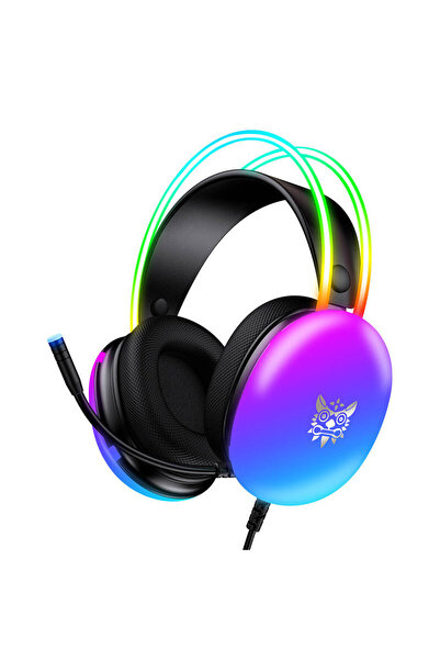 Onikuma Căști de gaming X25, LED, USB/3.5mm, microfon cu anulare a zgomotului...