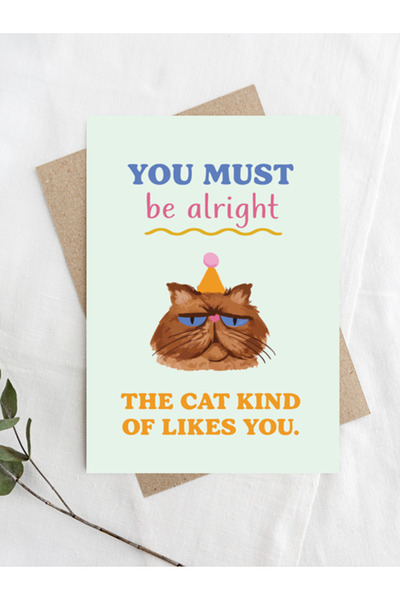 Share the Love بطاقة معايدة مضحكة: قطة تحبك