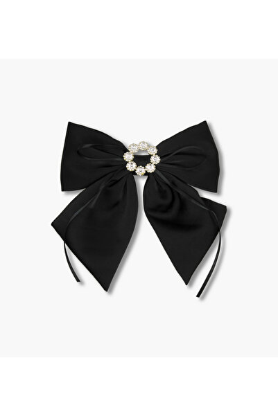 Lifestyle Embellished Bow Barrette Hair Clip