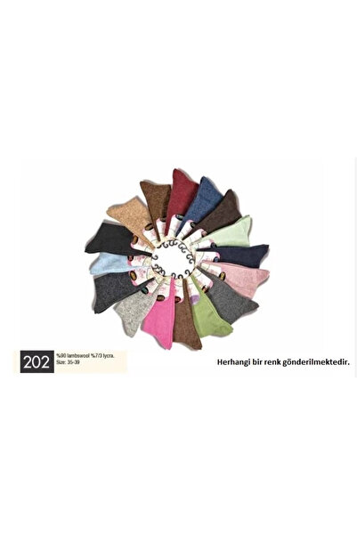 mtm My The Mall Giyim Gama 202 Women's Plain Model Wool Socks