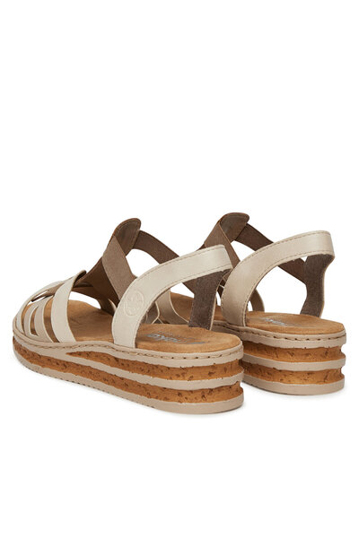 Rieker sandale de damă albe 62918-62