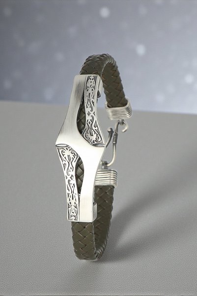 Mirari Jewelry Desenli Model Orjinal Örgü Deri Model Bileklik | Premium 0,40 ...