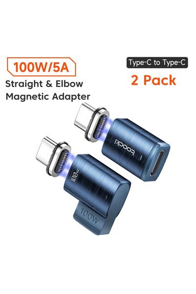 Toocki محول مغناطيسي من نوع USB-C إلى Type-C بقوة 100 واط من Toki، مستقيم ومن...