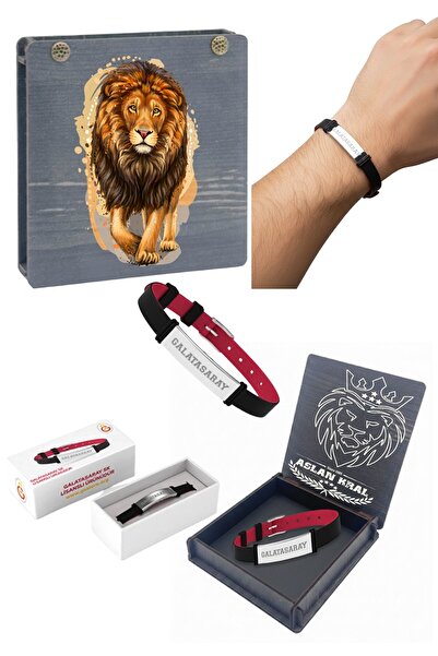 Galatasaray سوار GALATARASAY الأنيق للرجال مع علبة هدية مقاومة للأشعة فوق الب...