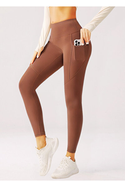 Zenya Women's sports tights with pockets, high waist - fitness, yoga and walking