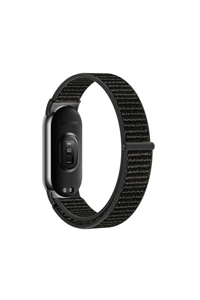 Tech-Protect Nylon Strap for Xiaomi Mi Band 8/9 - Adjustable Black Strap
