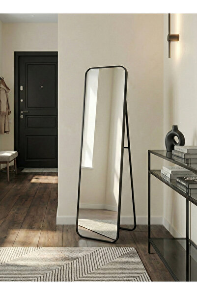 Taimi Elegant Design Mirror 120x30cm-full Length Mirror With Black Metal Fram...