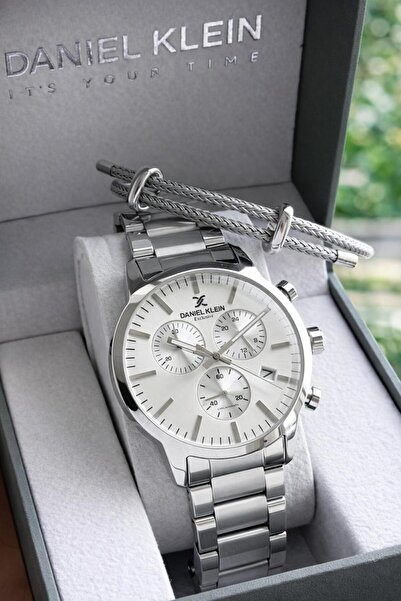 Daniel Klein Italian Design Steel Cord Men's Wristwatch with Bracelet Gift an...