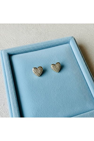 Mira Glam Zirconia heart earrings
