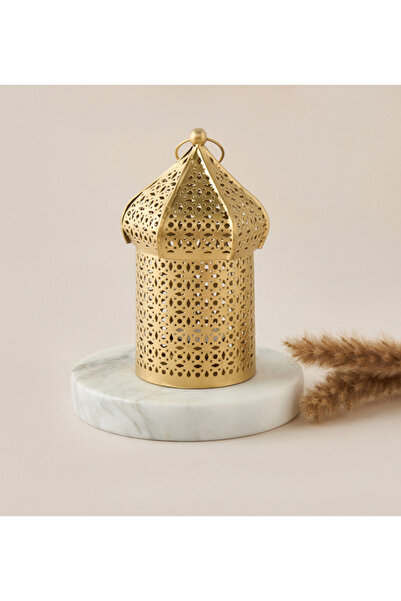 Lifestyle فانوس شمعدان مزخرف بفتحة - 9 × 16 سم