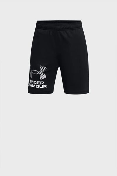 Under Armour Ua Μαύρο Σορτς με Τεχνολογικό Λογότυπο για Αγόρια