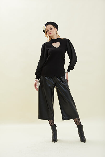 VERDA Heart Detailed Knitwear Blouse