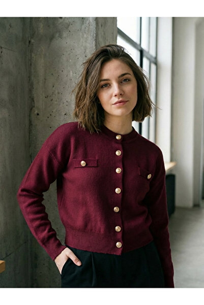 SAYZEN Basic Cardigan/Jacket with Gold Buttons