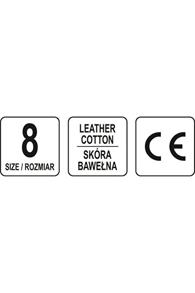 Other LEATHER WORK GLOVES SIZE 8 BLACK YT-74639 YATO