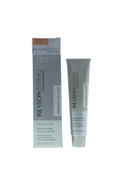 Revlon , Revlonissimo Colorsmetique, Permanent Hair Dye, 6.12 Dark Pearly Blo...