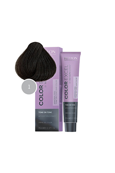 Revlon , Color Excel, Semi-Permanent Hair Dye, 1 Black, 70 ml