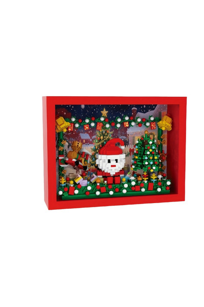 Choice frame building block DIY Building Block Santa Claus Reindeer Snowman M...