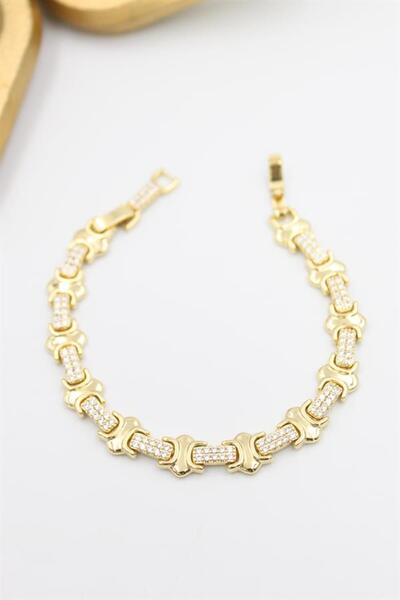 MENESSA سوار شوبينج المرصع بالأحجار - ذهبي