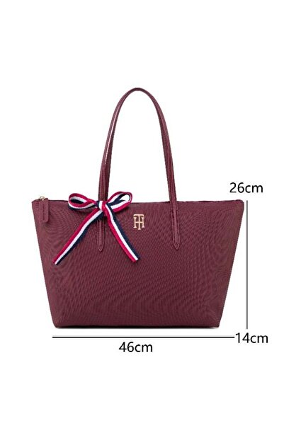 genermcr حقيبة يد نسائية أنيقة ومتعددة الاستخدامات، مزينة بشريط مميز، ذات سعة...