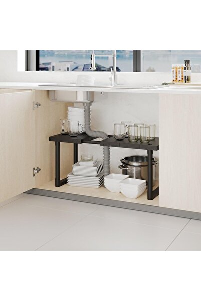 ARVALE Adjustable Expandable Modular Single-Tier Closet Organizer Shelf |   M...