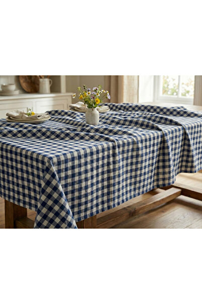 Stark Space %100 Pamuk - Kareli Masa Örtüsü, Sofra Bezi, Piknik Masa Örtüsü, ...