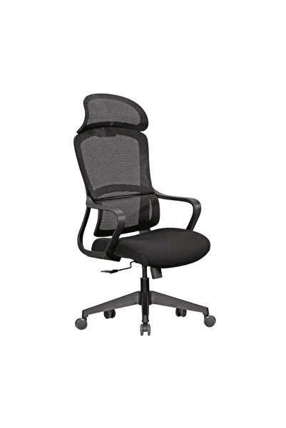 GOLDSİT Sabit Kolçaklı Space Ofis Sandalyesi Bel Destekli Fileli Yönetici Kol...