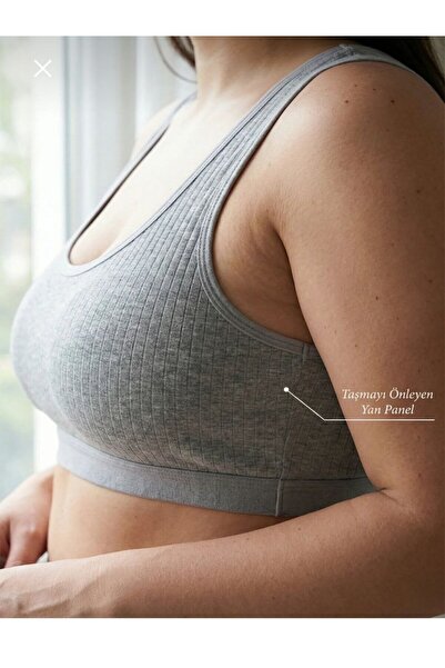 NARIYA Γυναικείο Σουτιέν Μεγάλου Μεγέθους από Βαμβάκι, Άνετο και Ελαστικό, με...