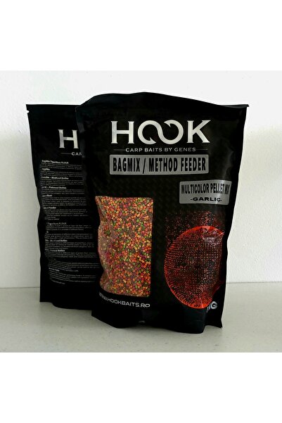 HOOK - Carp Baits By Genes MultiColor PELLET MIX – Garlic 2mm 1KG