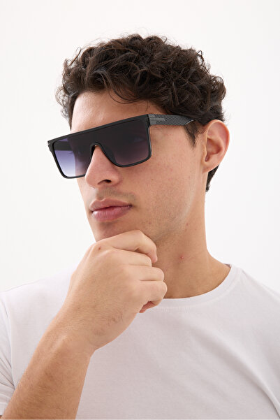 Chunky Frame Ersac Luxury Black Gradient Unisex Rectangular Bone Frame Matte ...