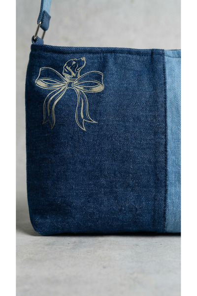 ENZİM JEANS Жіноча сумка через плече з деніму з ремінцями