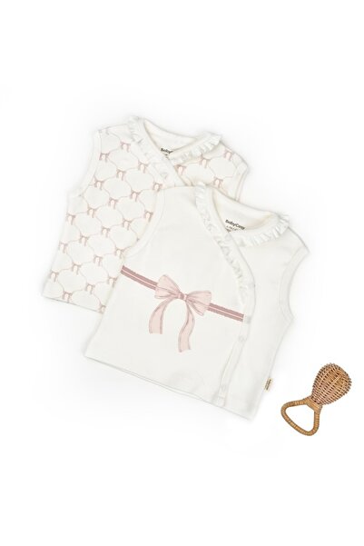 Evelise Σετ 2 βρεφικών γιλέκων powderBabyCosyWear (Μέγεθος: 6-9 μηνών)