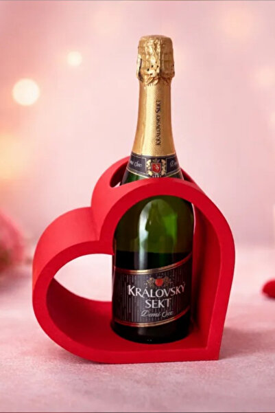 Genç 3D Suport pentru sticle de vin în formă de inimă |   Suport pentru sticl...